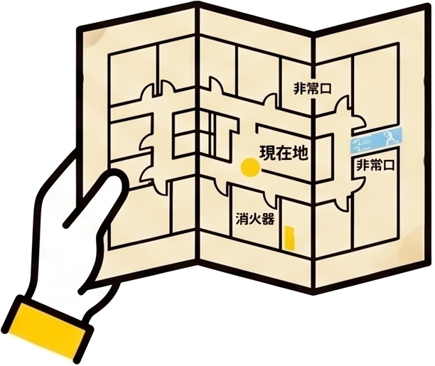 ここにありますMAP