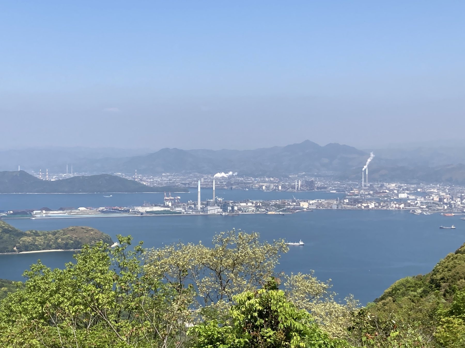 太華山から望む周南のまちと瀬戸内海